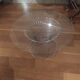 vintage 70s round designer coffee table with wire base
