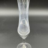 Vase signé Daum France – cristal clair