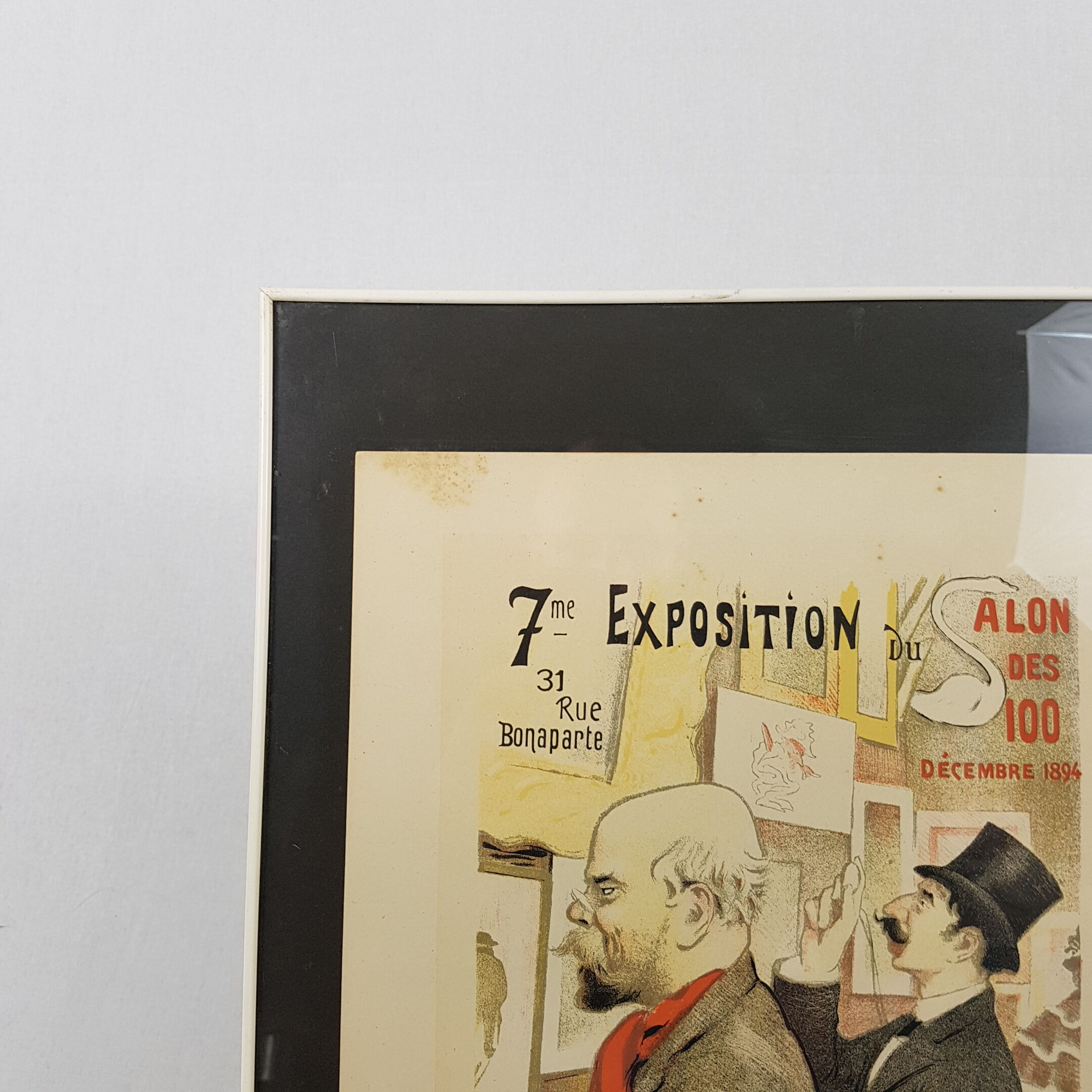 Old lithograph framed 7th exhibition