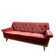 Mid-century modern three-seater velvet sofa, Swedish 1950s–1960s