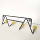 Zig-Zag wall coat rack hooks yellow wood balls