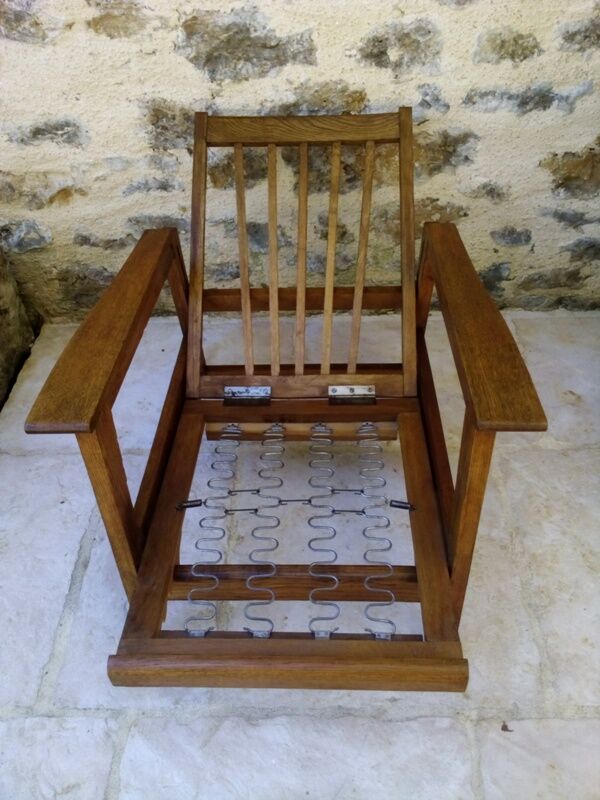 Armchair 50s style scandinavian 3 positions