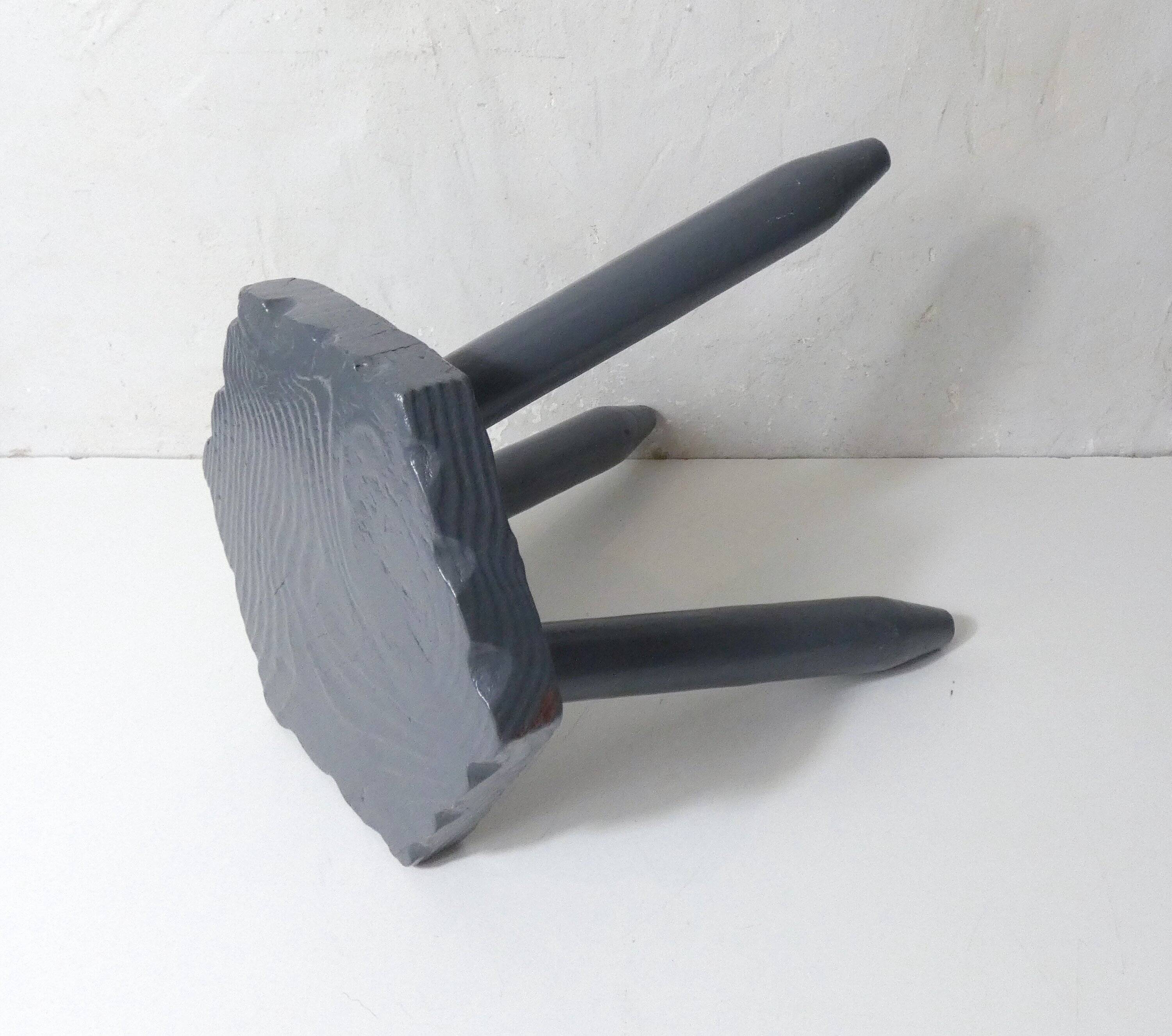 solid oak stool