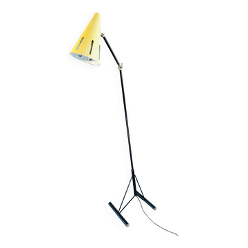 Lampe sur pied No. 12 Sun Series (Zonneserie) par H. Busquet pour Hala Zeist, Pays-Bas, années 1950.