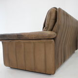 1980s De Sede Brown Leather Sofa, Switzerland