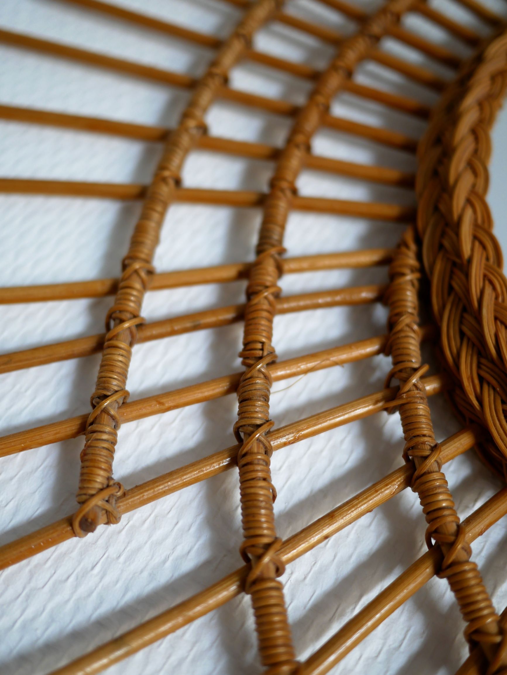 Mirror rattan galaxy 79x67cm