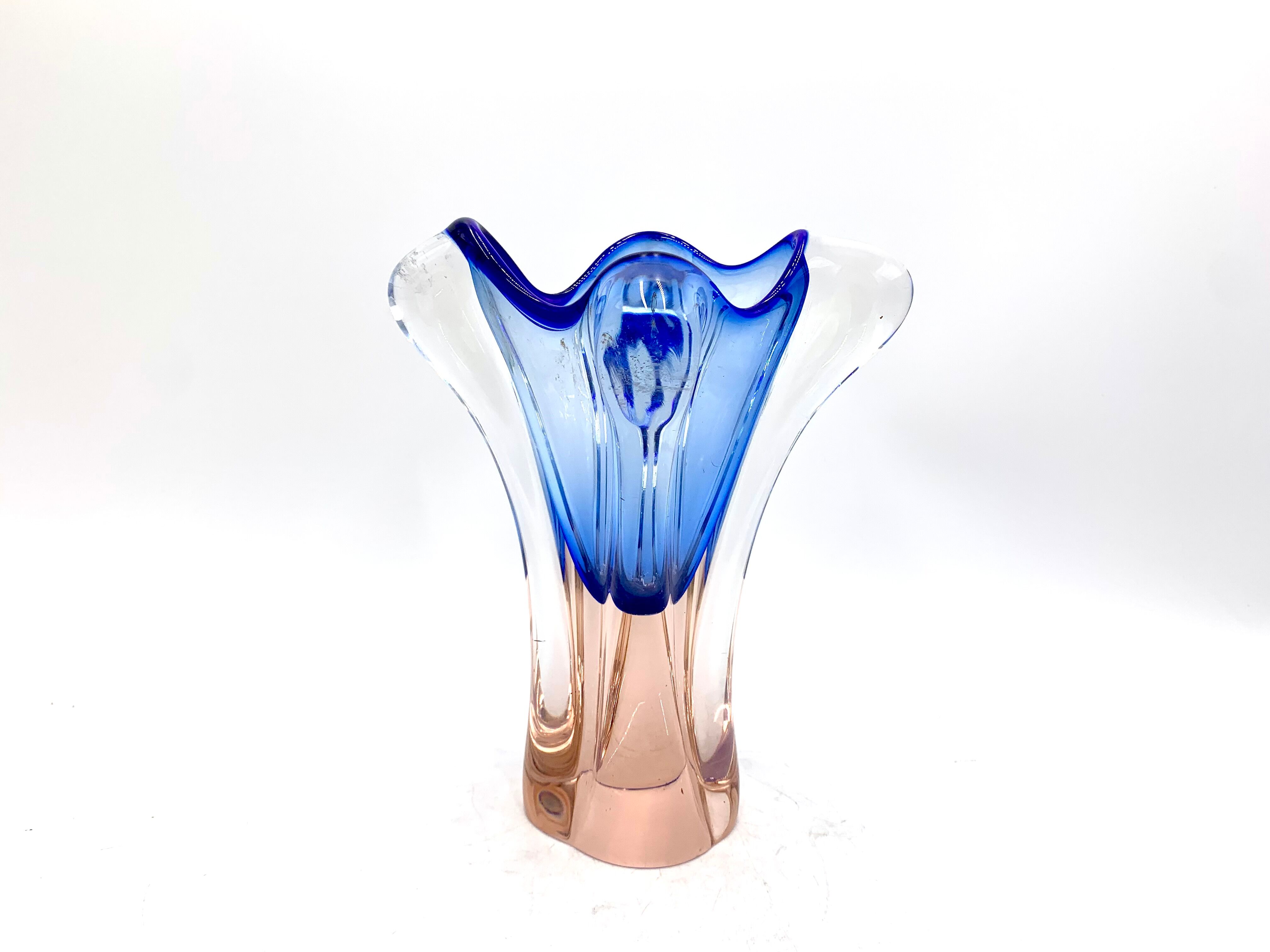 Vase, designed by J. Hospodek for Chribska Sklarna, Czechoslovakia, 1960s