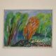 Huile sur toile suédoise "Arbres" par Hernek
