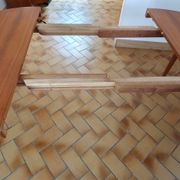 Vintage Scandinavian extendable table with double extension