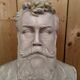 White marble bust of a male portrait – 19th century.
