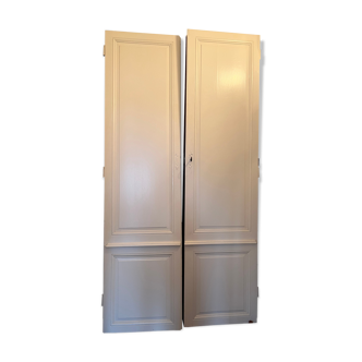 Solid oak wood closet doors