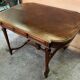 Ceremonial table or Louis XVI desk in walnut around 1850