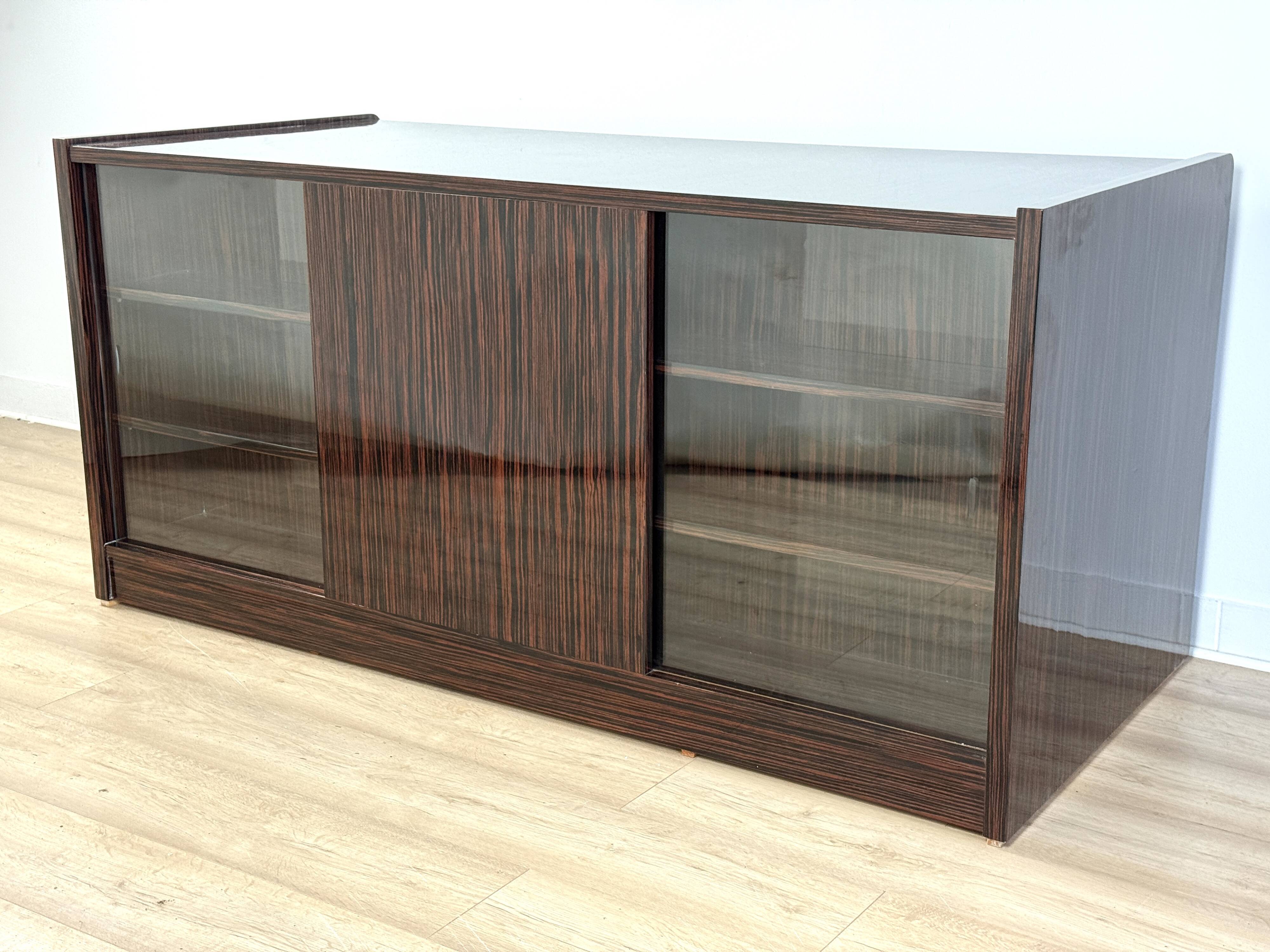 Art Deco “New York” double-sided desk – Macassar ebony veneer