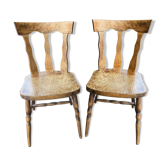Pair of Baumann bistro chairs