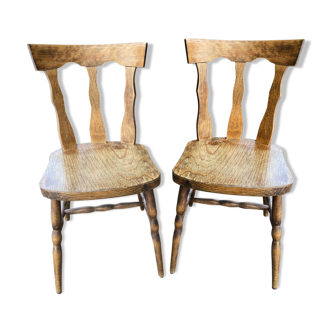 Pair of Baumann bistro chairs