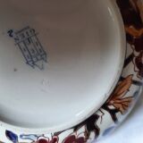 Gien faience candy box with peonies