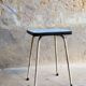 Blue Formica stool
