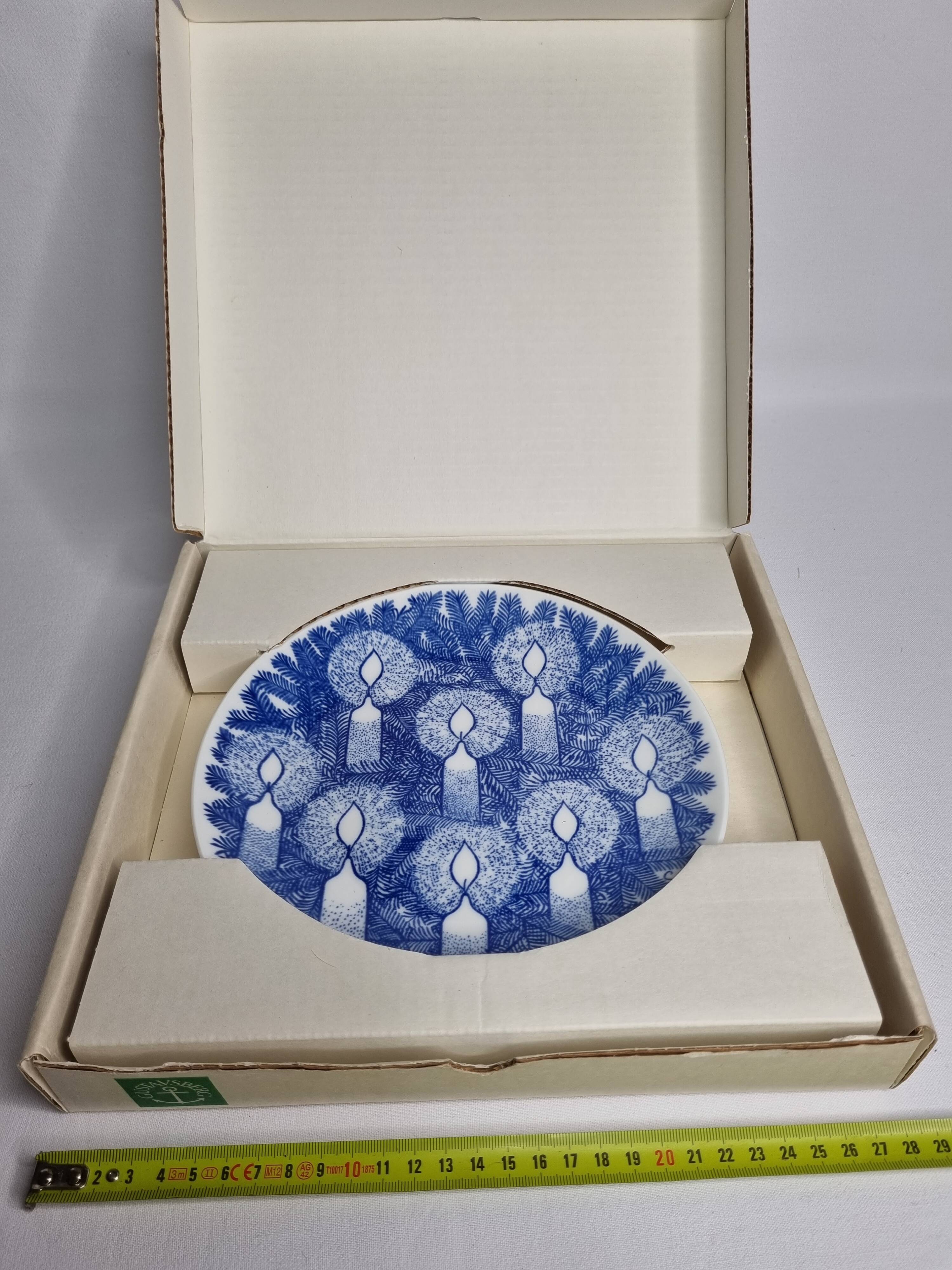 Gustavsberg Christmas plate "Jultallrik 6", design Sven Jonson, 1976, limited edition, 20 cm