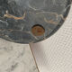 Vintage black marble round ashtray