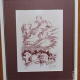 Lithograph by Jean Triolet