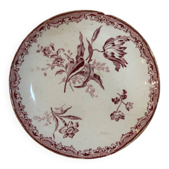 Fontanges Plate Sarreguemines