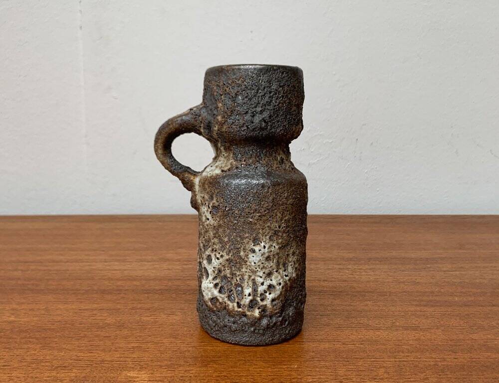 Brutalist ceramic vase, West German mid-century WGP Fat Lava by Jopeko, 1960s.
