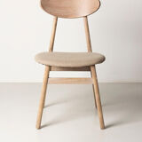 Contemporary upholstered jute chair