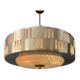 Vintage UFO pendant light with crystal glass