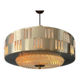Suspension ovni vintage avec verre cristal