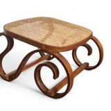 Curved wooden footrest