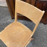 Pair of scandinavian chairs feet compass 1960