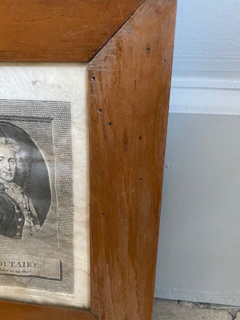 Voltaire engraving frame