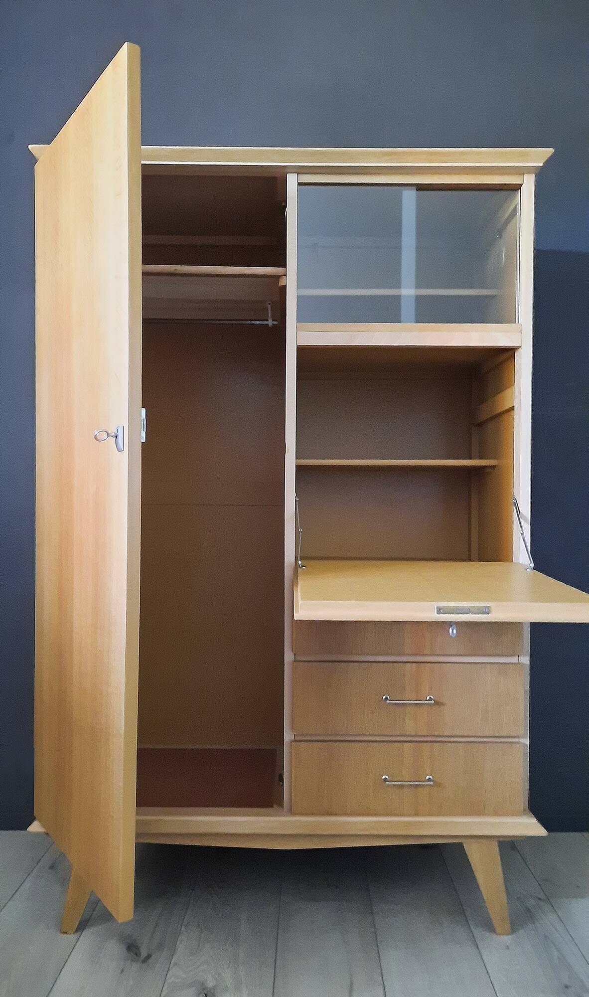 Renovated vintage secretary cabinet