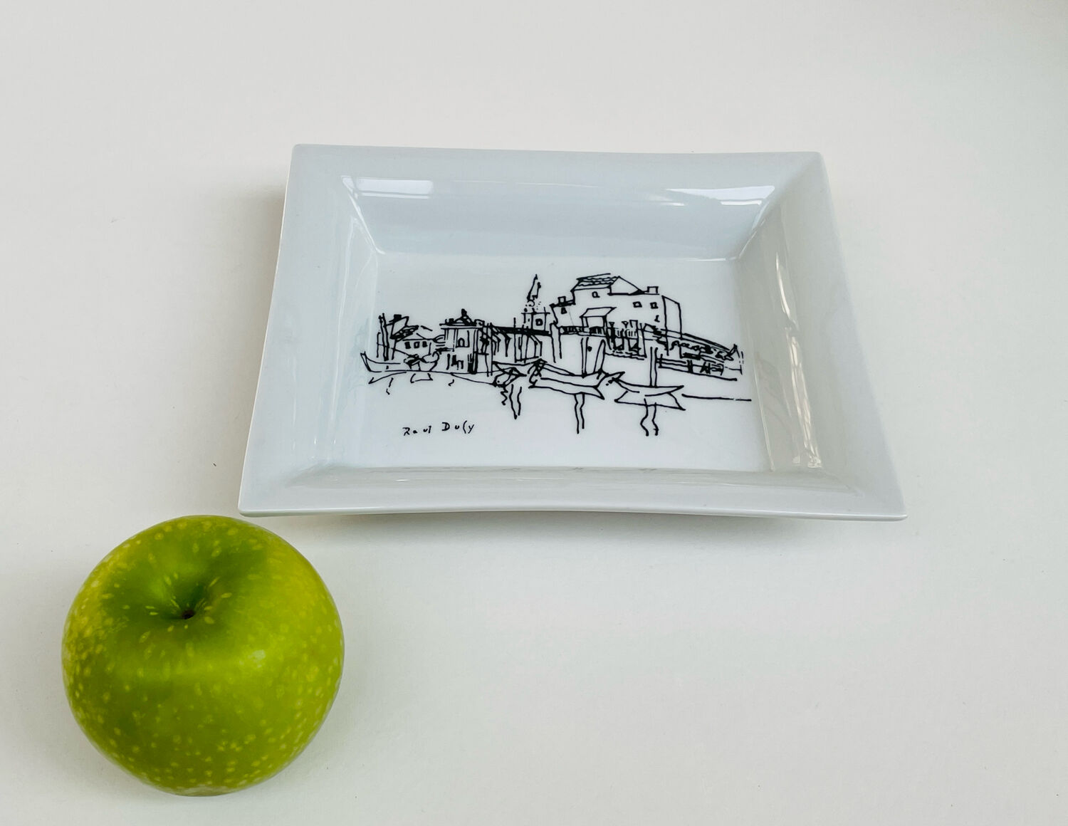 Limoges porcelain catchall - Raoul Dufy design - 1968 edition