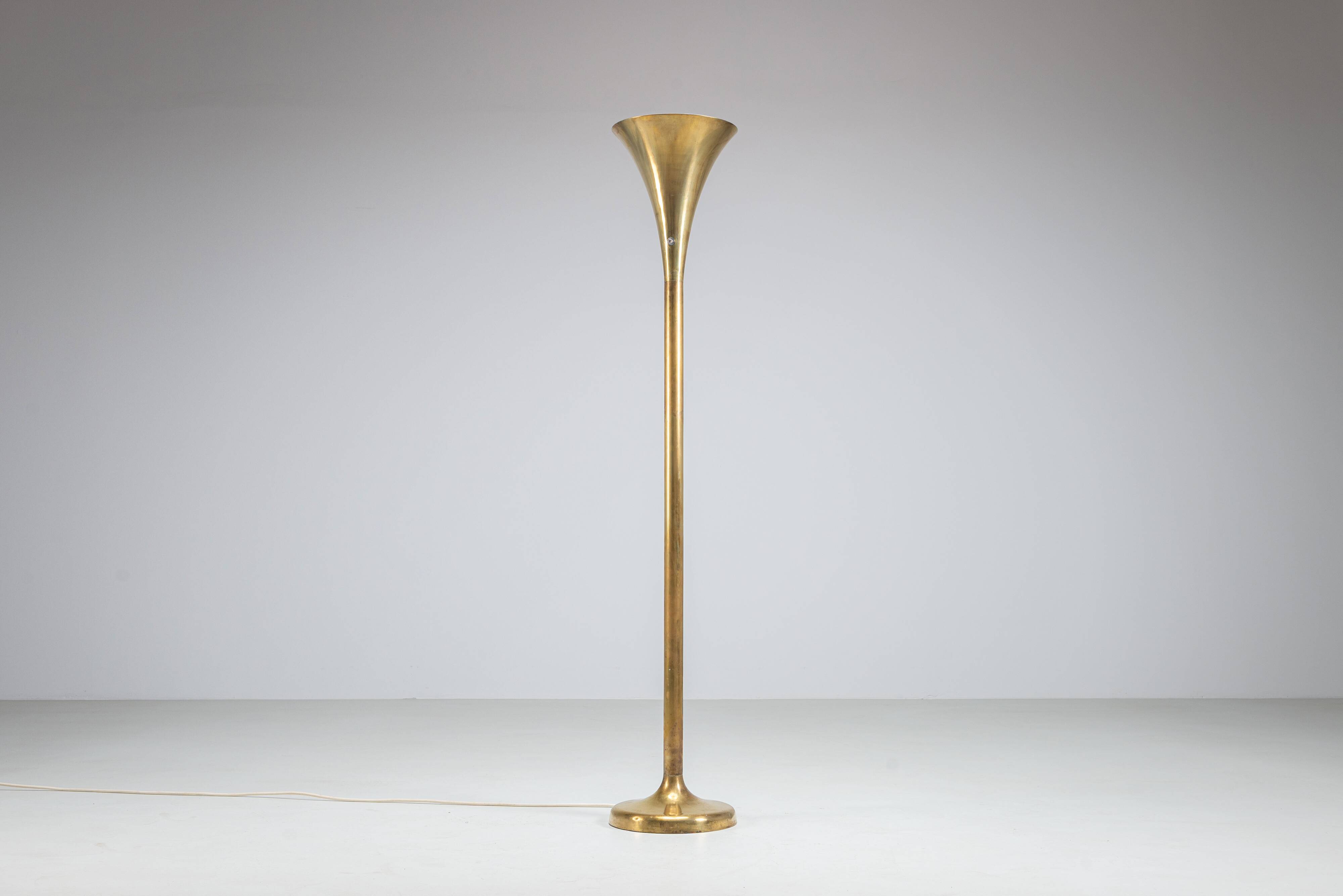 Brass ''Luminator'' floor lamp by Marcello Piacentini