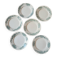 Lot n°2 de 6 assiettes à dessert Ginette Faïencerie Nouvelle