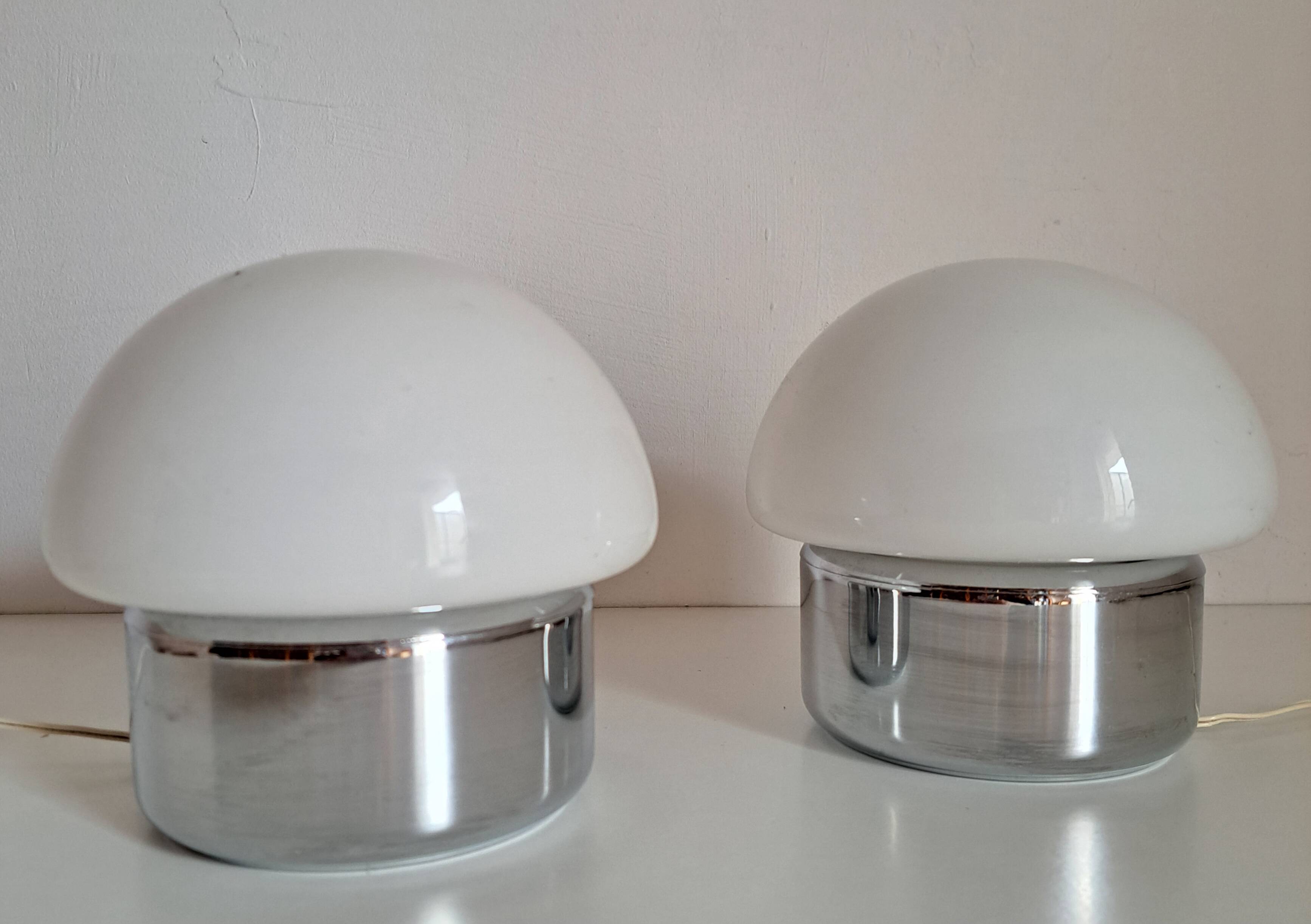 Pair of vintage bedside lamps