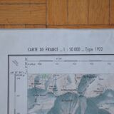 Vintage map of Barcelonnette