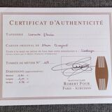 AUBUSSON TAPESTRY Unique model based on a cartoon by Alain Queyrut