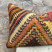 Housse de coussin Kilim berbère vintage : Coussin en laine marocaine