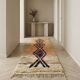 Tapis couloir marocain Boujad beige 75 x 280 cm