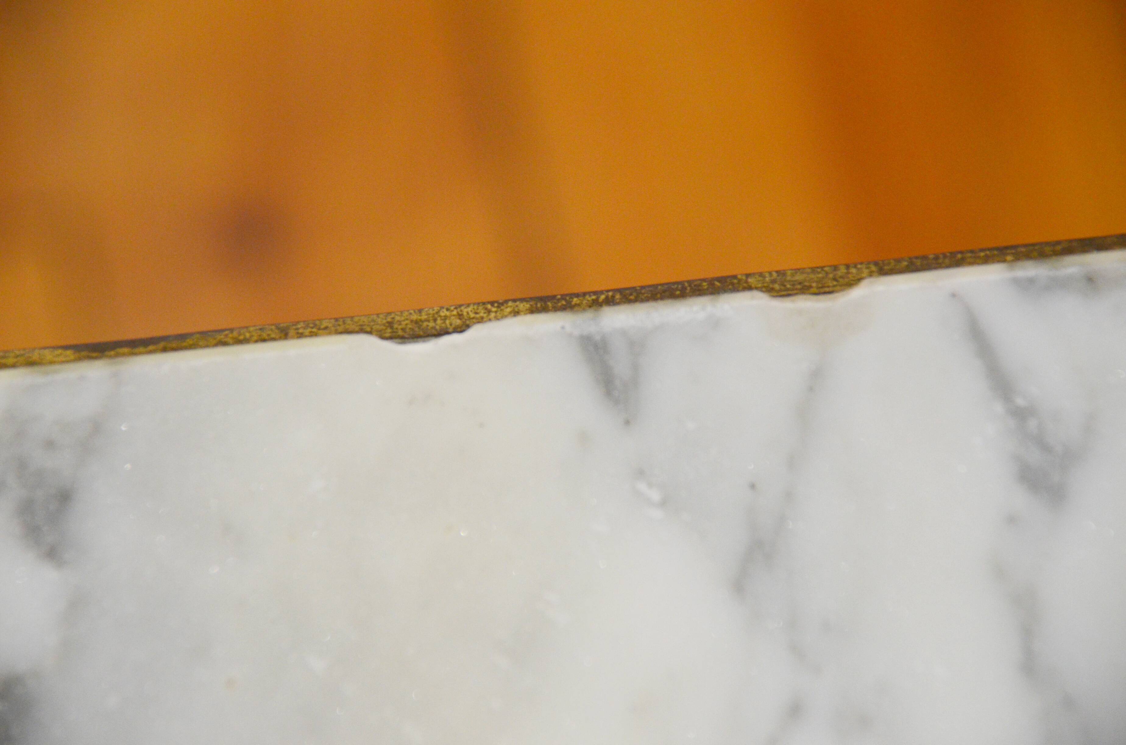 White marble coffee table vintage 60s