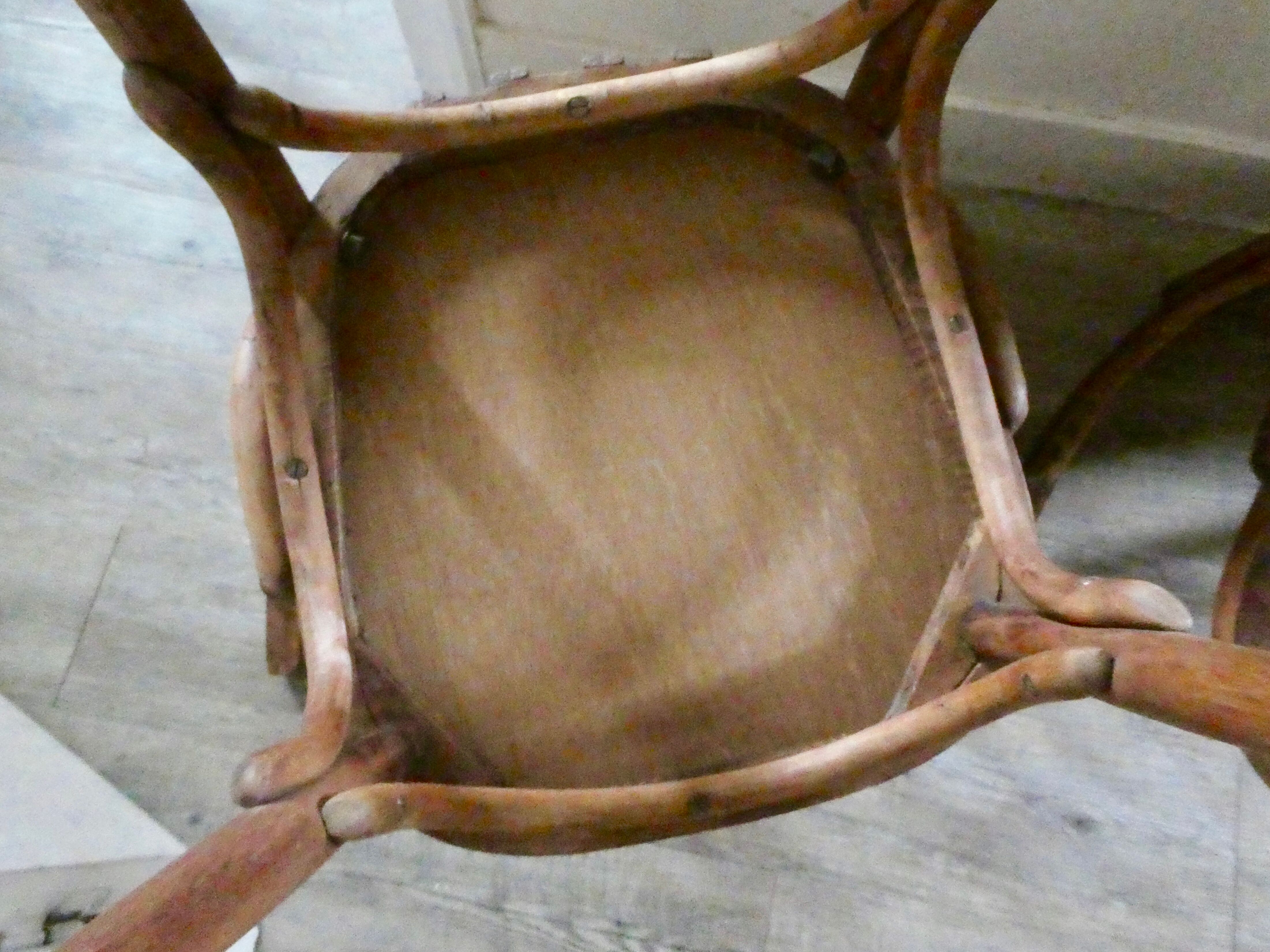 Paire de fauteuils de bistrot Fischel en bois courbé
