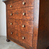Charles X Cchest of drawers in Cedar Magnifier circa 1830