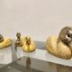 Silver plated duck sculptures by Malevolti, 1960