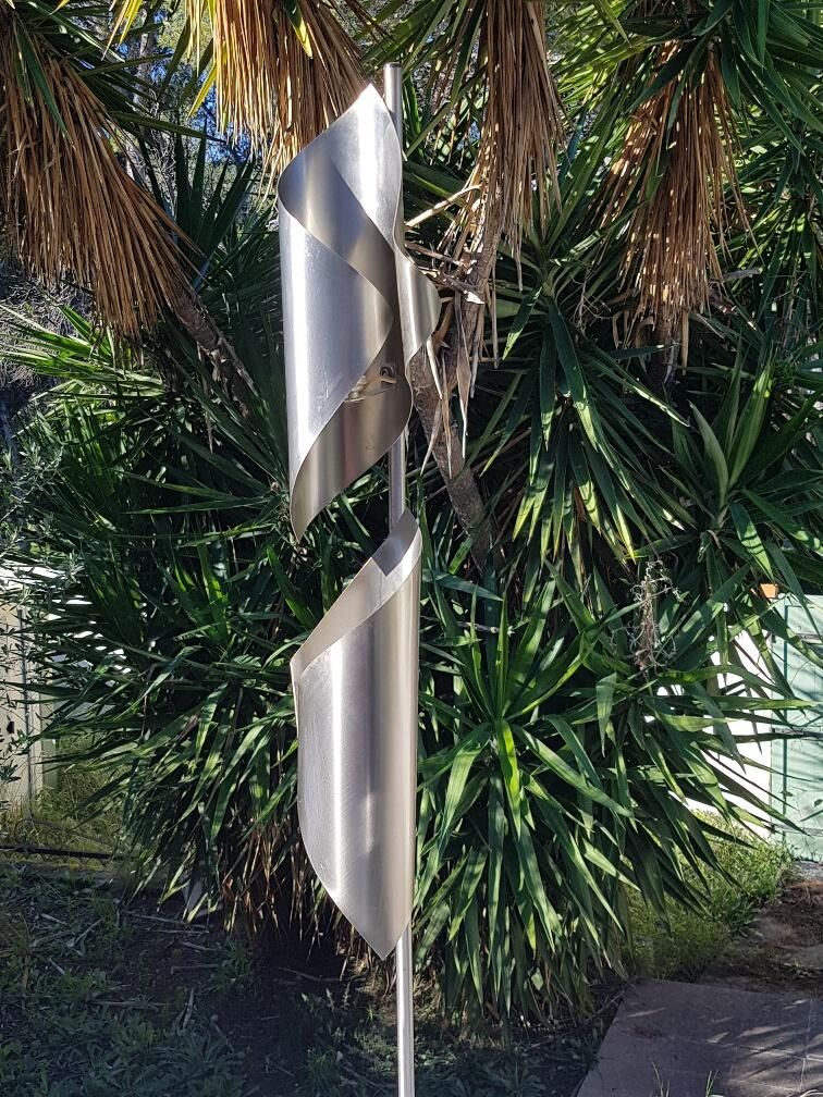 70s design stainless lamp