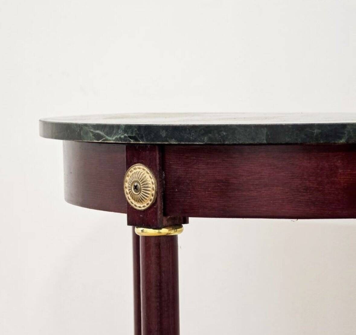 Paire de sellettes demi-lune Empire