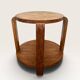 Round Art Deco side table