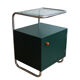 Bauhaus Style Tubular Steel Bedside Cabinet, Czechoslovakia 1940s