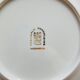 Lot 6 plates - white/golden porcelain